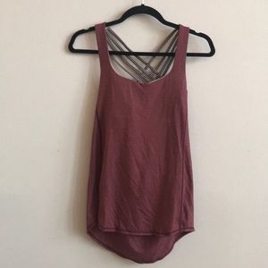 Lululemon Wild tank - wine/Stripe - 6